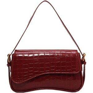 Faux Leather Croc Embossed Bag